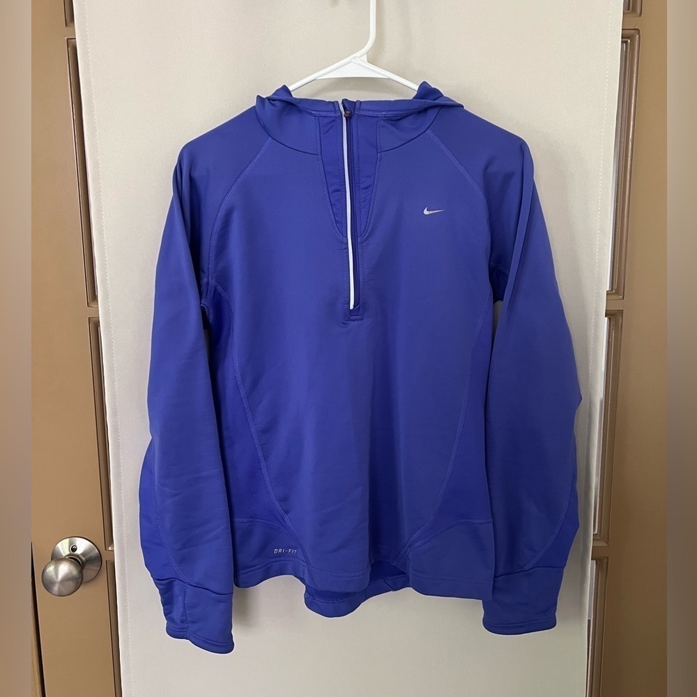 Nike Women's Small Purple Half Zip Lightweight Athletic Hoodie